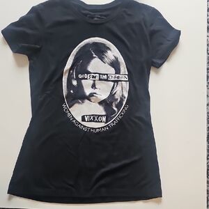 DIXXON Black Tee with Bold Graphic